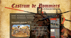 Desktop Screenshot of castrum-de-pommiers.fr