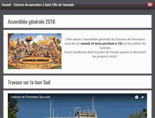 Tablet Screenshot of castrum-de-pommiers.fr